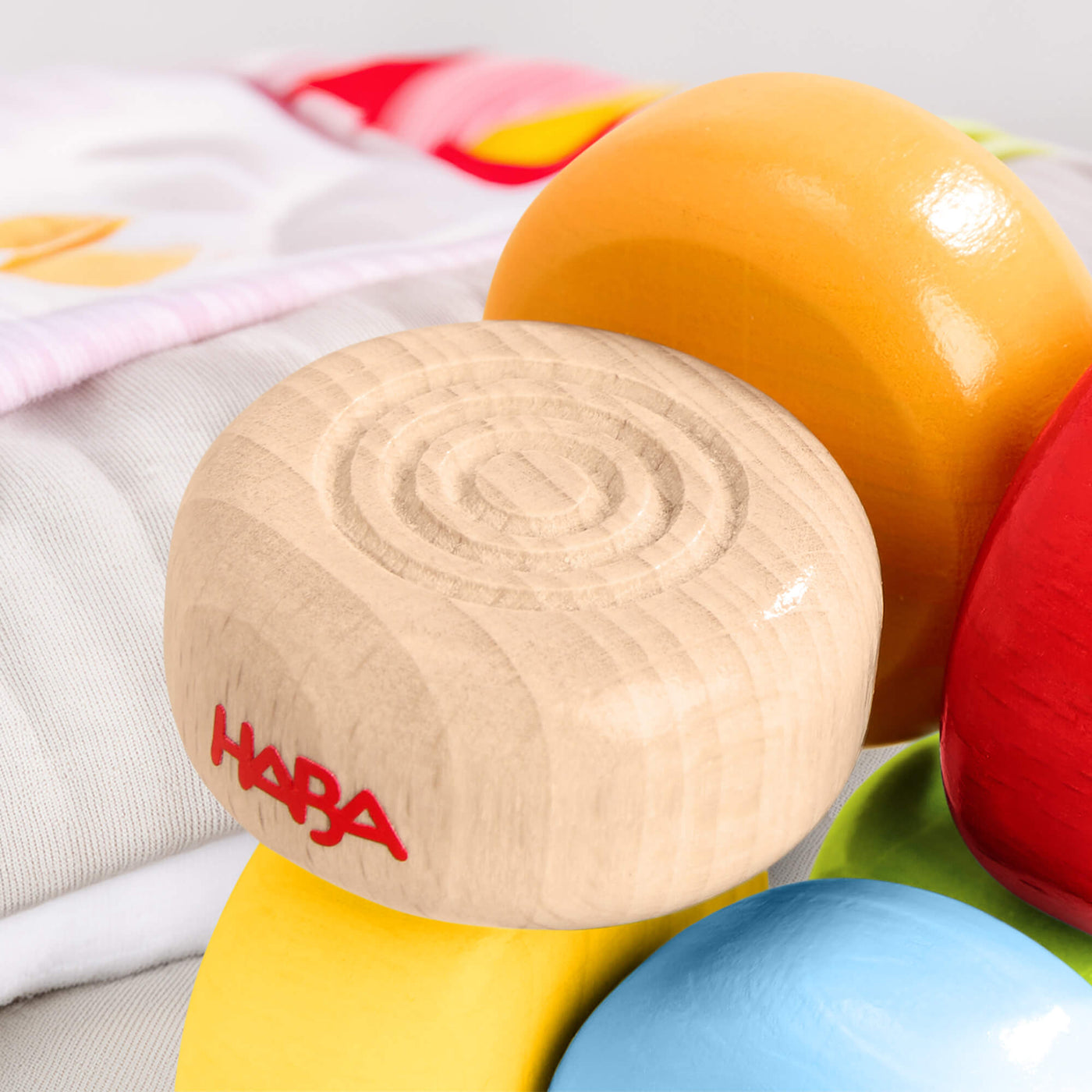 Color Drops Wooden Grasping and Teething Toy