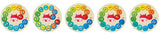 Rainbow Caterpillar Counting Threading Game