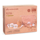 Doll-Sized Wooden Tea Set