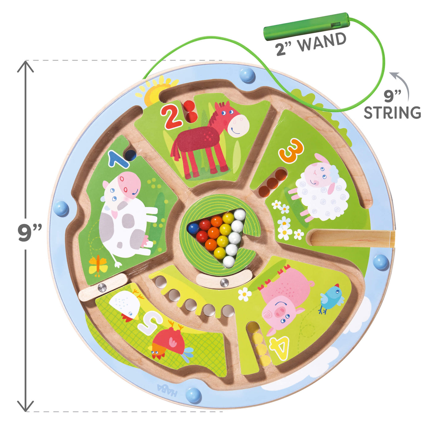 Number Maze Magnetic Game